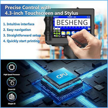 Load image into Gallery viewer, Handheld Inkjet Printer Gun PT3000 Printing Height 0.08-0.5Inch Inkjet Coder with Original Fast-Drying Ink for Text QRCode/Barcode/Batch Number/Label/Image/Date Printer with Touch Screen