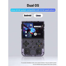 Load image into Gallery viewer, RG353V Retro Video Handheld Game Console 3.5" IPS Screen Android 11 and Linux System RK3566 64bit Game Player 64G TF Card Built-in 4450 Classic Games Bluetooth 4.2 and 5G WiFi