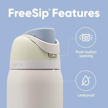 Load image into Gallery viewer, Owala FreeSip Insulated Stainless Steel Water Bottle with Straw for Sports, Travel, and School BPA-Free Sports Water Bottle, 24 oz, Iced Breeze