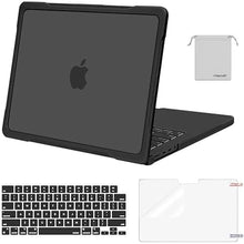 Load image into Gallery viewer, MOSISO Compatible with MacBook Pro 14 inch Case 2025-2021 M4 M3 M2 M1 A3112 A3185 A3401 A2918 A2992 A2779 A2442, Soft TPU Bumper Anti-Scratch Hard Case&Keyboard Skin&Screen Film&Pouch, Black