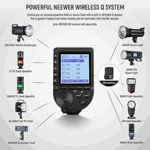 Load image into Gallery viewer, NEEWER Upgraded QPRO-C TTL Wireless Flash Trigger Compatible with Canon 1/8000s HSS Large Screen Slanted Design 5 Group 9 Customizable Functions for Q4 Q3 Z2 Z1 Z760 NW760 S101-300W PRO/400W PRO