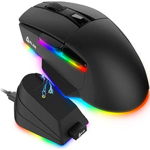 Load image into Gallery viewer, KLIM Blaze X RGB + New Version 2024 + Rechargeable Wireless Gaming Mouse with Charging Dock + Long-Lasting Battery + Up to 12000 DPI + Wired & Wireless Mouse PC, PS5, PS4, Mac + Black