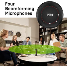 Load image into Gallery viewer, IPEVO Totem 360, Panoramic 360-Degree Conference Camera, USB-C Plug'n'Play, Multiple AI Mode, w/Speaker, Microphone & Noise Reduction, Human-Eye Experience by Four Lens Stitched Display, Zoom & Teams