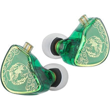 Load image into Gallery viewer, Linsoul TANGZU Wan’er S.G HiFi 10mm Dynamic Driver PET Diaphragm in-Ear Earphone with Ergonomic Shape, Detachable Recessed 2Pin OFC Braided Cable for Audiophile Musician DJ Stage(Green, with Mic)