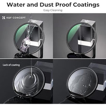 Load image into Gallery viewer, 95mm Circular Polarizers Filter, K&F Concept 95MM Circular Polarizer Filter HD 28 Layer Super Slim Multi-Coated CPL Lens Filter (Nano-X Series)