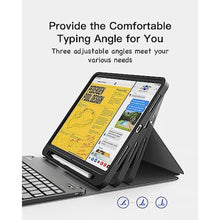 Load image into Gallery viewer, Inateck Keyboard Case Compatible with iPad 11 Gen.A16 2025 11 inch, 10 Gen 10.9 inch, iPad Air 11 inch M4/M3/M2 (2026/2025), Air 5/4 10.9 inch, Pro 11 4/3/2/1, QWERTZ, with Pen Holder, Removable