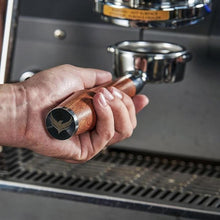 Load image into Gallery viewer, 54mm Bottomless Portafilter Breville Compatible Rosewood Handle & Naked 18-21 Gram Filter Basket Included, Fits Barista Express, Pro, Touch, Bambino, Infuser, Duo Temp Pro