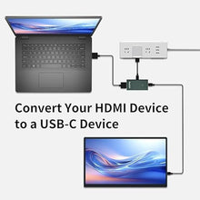 Load image into Gallery viewer, PeakDo HDMI to USB C Adapter 4K@60Hz,HDMI to Type C Adapter Compatible with XREAL Air,Rokid Max/Air,RayNeo,VITURE One,Portable Monitor from PS4,PS5,Xbox,Switch,Laptop,PC,Dark Green