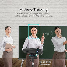 Load image into Gallery viewer, TOALLIN GC80 4K Auto Tracking Webcam, AI Tracking by Gesture Control, Streaming Webcam with Dual Microphones, Image Stabilization, PTZ Web Camera for Online Video Calls