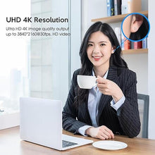 Load image into Gallery viewer, TOALLIN GC80 4K Auto Tracking Webcam, AI Tracking by Gesture Control, Streaming Webcam with Dual Microphones, Image Stabilization, PTZ Web Camera for Online Video Calls