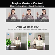 Load image into Gallery viewer, TOALLIN GC80 4K Auto Tracking Webcam, AI Tracking by Gesture Control, Streaming Webcam with Dual Microphones, Image Stabilization, PTZ Web Camera for Online Video Calls