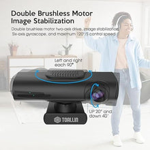 Load image into Gallery viewer, TOALLIN GC80 4K Auto Tracking Webcam, AI Tracking by Gesture Control, Streaming Webcam with Dual Microphones, Image Stabilization, PTZ Web Camera for Online Video Calls