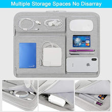 Load image into Gallery viewer, Lacdo 360° Protective Laptop Sleeve Case for 15 inch New MacBook Air M3 A3114 M2 A2941 2024-2023, 15 inch MacBook Pro A1990 A1707, Dell XPS 15 Plus 2022-2020 Computer Bag with Accessory Pocket, Gray