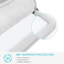 Load image into Gallery viewer, Lacdo 360° Protective Laptop Sleeve Case for 15 inch New MacBook Air M3 A3114 M2 A2941 2024-2023, 15 inch MacBook Pro A1990 A1707, Dell XPS 15 Plus 2022-2020 Computer Bag with Accessory Pocket, Gray