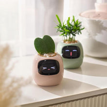 Load image into Gallery viewer, Smart pet Planter Robot Guidance on Plant Care with Emojis, Adorable Plant Companion with Rich Gesture Interaction, Neat Desk Setup Gift (Green)