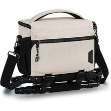 Load image into Gallery viewer, BAGSMART Small Camera Bag for Photographers, Compact Camera Shoulder Bags for DSLR/SLR/Mirrorless Cameras, Waterproof Crossbody Camera Case with Tripod Holder, Ivory White