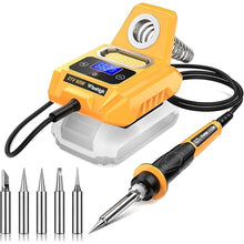 Load image into Gallery viewer, Cordless Soldering Station for Dewalt 20V Max Battery - Electric Digital LCD Display Soldering Iron Station Fast Heating Up Soldering Station for DIY, Appliance Repair (Battery Not Included)