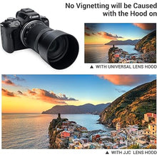 Load image into Gallery viewer, (1+1) Lens Hood for Canon R50 R100 Dual Lens Kit (RF-S 18-45mm F4.5-6.3 is STM and RF-S 55-210mm F5-7.1 is STM) Replaces ET-60B and EW-53 Lens Hood