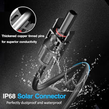 Load image into Gallery viewer, Solar Panel to XT60 Charging Cable(12AWG 3ft), Gonifeto Solar to XT60 Extension Wire for Ecoflow Generator, Solar Connector to Injection Molding XT60 Charging Cord for Portable Power Station