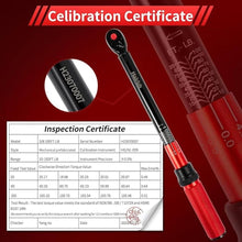 Load image into Gallery viewer, 3/8-Inch Torque Wrench, Dual-direction Torque Wrenches 10-100ft.lb/13.6-135.6Nm, 72-Tooth Dual Range Scales Torque Wrench with Quick Release Reversible Head