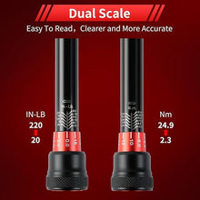 Load image into Gallery viewer, 1/4-Inch Torque Wrench, Dual-direction Small Torque Wrench 20-220in.lb/2.3-24.9Nm, 72 tooth High Precision Professional with Dual Range Scales