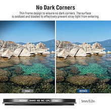 Load image into Gallery viewer, NEEWER 67mm Polarizer Filter, 24 Layer Multi Resistant Nano Coated MC CPL Circular Polarizing Filter with HD Optical Glass/Ultra Slim for Camera Lens, Reduce Reflection/Enhance Contrast/Reduce Glare