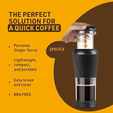 Load image into Gallery viewer, Portable Coffee & Tea Maker - Thermal Coffee & Tea Infuser, French Press, Single Serve Coffee Maker, BPA Free - Home & Kitchen Accessories & Utensils - 12 fl oz, Gray