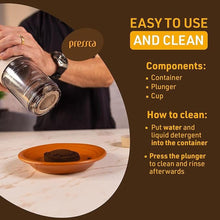 Load image into Gallery viewer, Portable Coffee & Tea Maker - Thermal Coffee & Tea Infuser, French Press, Single Serve Coffee Maker, BPA Free - Home & Kitchen Accessories & Utensils - 12 fl oz, Gray