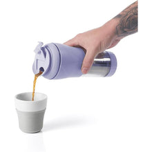 Load image into Gallery viewer, Portable Coffee & Tea Maker - Thermal Coffee & Tea Infuser, French Press, Single Serve Coffee Maker, BPA Free - Home & Kitchen Accessories & Utensils - 12 fl oz, Lilac