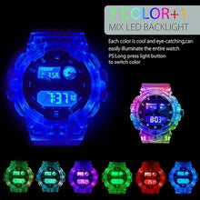 Load image into Gallery viewer, Womens Watch for Women Digital Sports Watch,7 Color LED Light Large Analog Digital Display Waterproof Watch with Alarm Stopwatch Hourly Chime Multi-Function Wrist Watches