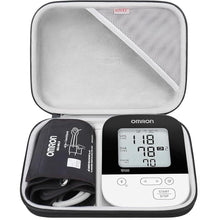 Load image into Gallery viewer, BOVKE Carrying Case Travel Bag for Omron 5 Series Wireless Upper Arm Blood Pressure Monitor OMRON BP5250 / BP7250 / BP7200 Monitors and Cuff, Mesh Pocket for Batteries and Charger, Black
