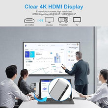 Load image into Gallery viewer, Surface Pro 9/Pro 11 Hub Docking Station, 7 in 1 Triple Display Surface Pro 9 Accessories with 4K HDMI +8K Video Display USB-C Thunerbolt 4 (40G Data+100W Charge), 3.5mm Audio for Surface Pro 9/10/11