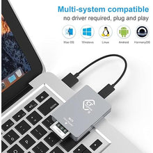 Load image into Gallery viewer, CFexpress Type B/SD Dual Slot Card Reader USB C, USB 3.2 Gen 2 10Gpbs, Compatible with CFexpress Type B Card/SD Memory Card, Aluminum CFexpress Card Adapter with USB C to USB C/USB A Cable