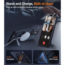 Load image into Gallery viewer, TORRAS Strong Magnetic & Seamless Stand for iPhone 15 Pro Max Case, Fit for MagSafe, Mil-Grade Drop Protection, Adjustable Kickstand Phone Case for iPhone 15 Pro Max, Slim Frosted Matte Black