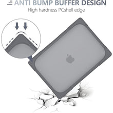 Load image into Gallery viewer, Batianda for M3 MacBook Air 15 inch Case 2024 A3114 A2941 (M2) 2023,Heavy Duty Shockproof Protective Hard Shell with Fold Kickstand & Keyboard Cover Screen Protector for Enhanced Durability, Grey