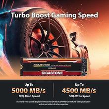 Load image into Gallery viewer, Gigastone M.2 SSD 2TB PCIe Gen 4 NVMe SSD Internal Gaming Solid State Hard Drive Upgrade PC Laptop PS5 Storage Fast Response for Gamers 3D Rendering 4K 8K Video Editing Creators PCIe 4.0 5,000MB/s