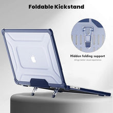 Load image into Gallery viewer, Batianda MacBook Air 15 inch Case 2024 2023 Release Model A3114 (M3)/ A2941 (M2)- Full Protection Anti-Collision Design Foldable Stand Durable TPU Bumper with Keyboard Cover and Screen Protector, Navy