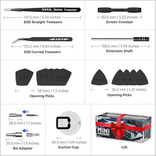 Load image into Gallery viewer, JAKEMY 180 in 1 Precision Screwdriver Set, Computer Screwdriver Kit, Professional Magnetic Repair Tool Kit with Home Drill Bits for Most Laptop, Phone, Xbox, MacBook, Game Console, Modding, DIY