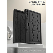 Load image into Gallery viewer, Poetic TurtleSkin Case for Samsung Galaxy Tab S9 FE+ Plus (2023 Release) 12.4 inch Case with S Pen Holder, Heavy Duty Shockproof Kids Friendly Protective Silicone Cover, Black