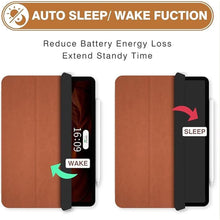 Load image into Gallery viewer, Magnetic Case for iPad Air 6/5/4, Slim Smart Folio for iPad Air 5th/ 4th Generation 10.9 Inch 2022/2020 Model, Trifold Stand Case for 2024 iPad air 11 inch, Auto Sleep/Wake (Vegan Leather)