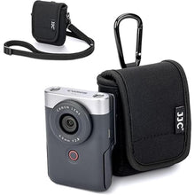 Load image into Gallery viewer, Soft Neoprene Carry Case for Canon PowerShot V10 Vlog Camera, Canon V10 Case Belt Pouch Crossbody Bag with Strap & Carabiner, Shockproof Camera Travel Storage Protector for Canon PowerShot V10 camera