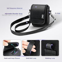 Load image into Gallery viewer, Soft Neoprene Carry Case for Canon PowerShot V10 Vlog Camera, Canon V10 Case Belt Pouch Crossbody Bag with Strap & Carabiner, Shockproof Camera Travel Storage Protector for Canon PowerShot V10 camera