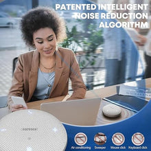 Load image into Gallery viewer, Bluetooth Conference Speakerphone M4 Conference Microphone with AI Noise Reduction AI Transcription Full-Duplex 360° Omnidirectional Voice Pickup USB Speaker for Teams Zoom Home Office, Gray