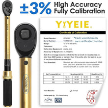 Load image into Gallery viewer, 1/2-Inch Drive Torque Wrench, 10-160 FT.LB (10-227 Nm), 72-Tooth Professional Click Torque Wrench Set with 3/8 Adapter & Extension Bar, Lug Nut Torque Wrench for Car Tire & Wheel