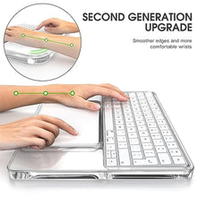 Load image into Gallery viewer, Transparent Acrylic Keyboard Stand and touchpad Tray pad Suitable for Second and Third Generation Apple Magic Keyboards and Apple Magic touchpads, Comfortable to Relieve Wrist Pain Hand Rest