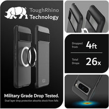 Load image into Gallery viewer, TUDIA MergeGrip Magsafe Compatible Phone Case for Google Pixel 8 Pro 2023 - Dual Layer, Shockproof, Military Grade, Non-Slip, Slim, Rugged, Heavy Duty & Tough Protective Phone Case - Matte Black