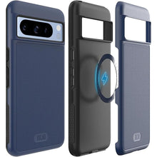 Load image into Gallery viewer, TUDIA MergeGrip Magsafe Compatible Phone Case for Google Pixel 8 Pro 2023 - Dual Layer, Shockproof, Military Grade, Non-Slip, Slim, Rugged, Heavy Duty & Tough Protective Phone Case - Indigo Blue
