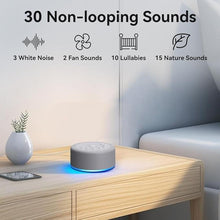 Load image into Gallery viewer, Sound Machine Night Light White Noise Machine 30 Non Looping Sounds 12 Lights 5 Timers 36 Adjustable Volume Memory Function Brown Noise Sleep Sounds Machine for Baby Kids Adult & Home Office Travel