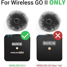 Load image into Gallery viewer, Cubilux Windscreen for Rode Wireless Go II, 4-Pack Furry Wind Muff, Windshield, Dead Cat, Pop Filter for Rode Wireless Go 2