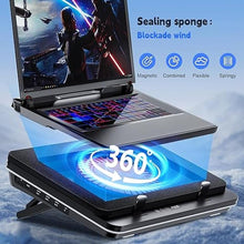Load image into Gallery viewer, IETS GT600 Laptop Cooling Pad Equipped with Gigantic Turbo-Fan?5.5inch Diameter?,Sealed Foam for Rapid Cooling Gaming Laptop,14.1-19.3 inch Laptop Cooler with 3-Port USB Hub,Dust Filter,Touch Start
